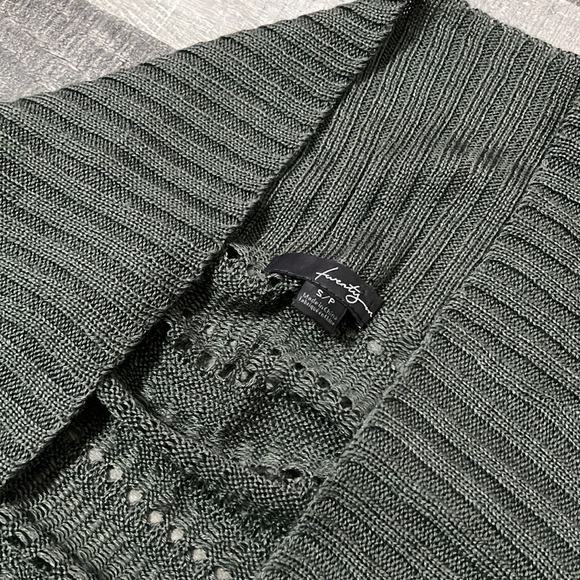 NWOT Forever 21 Gray Sweater Wrap Cardigan Short Sleeve Cocoon Tunic Dolman - Picture 10 of 14